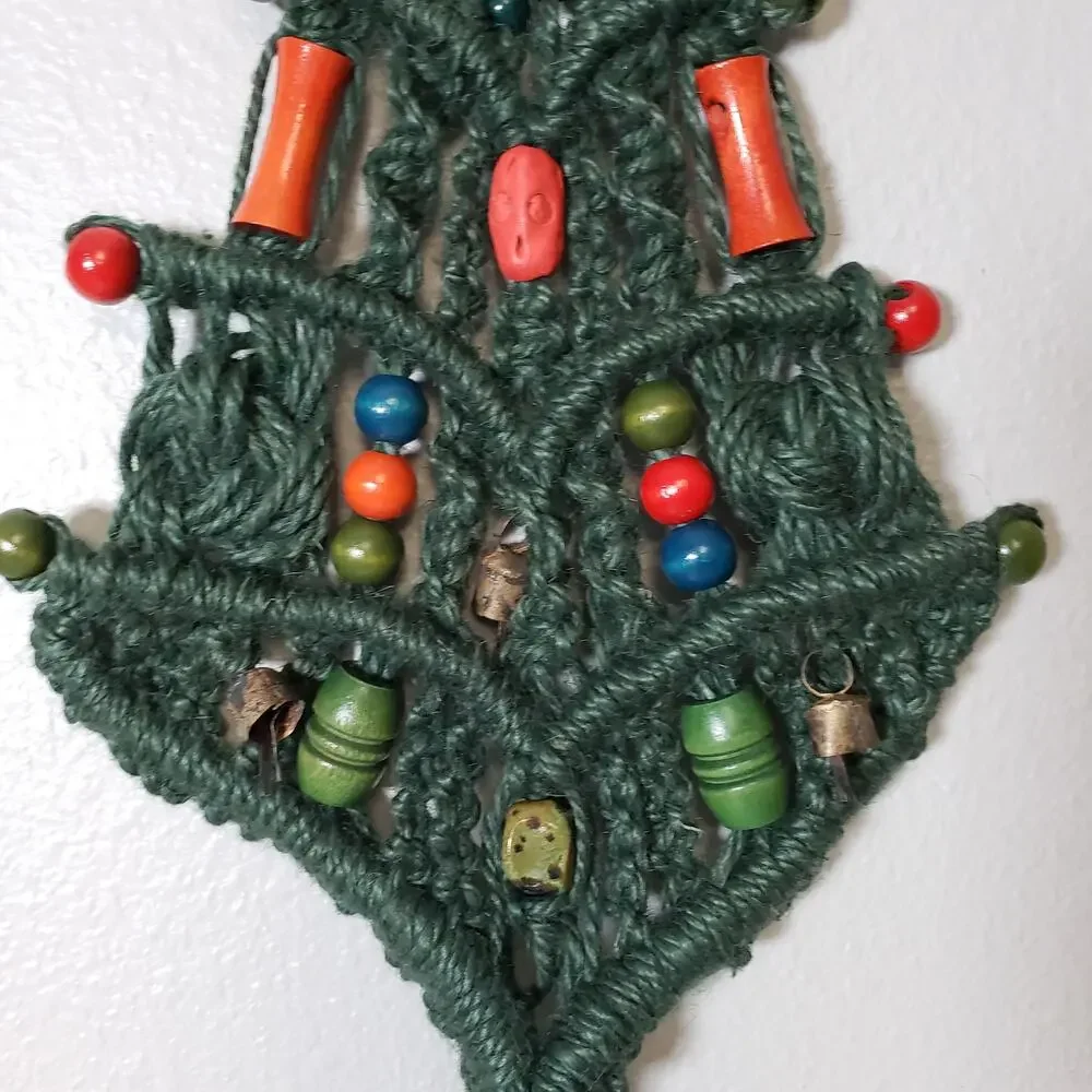 Handmade vintage macrame